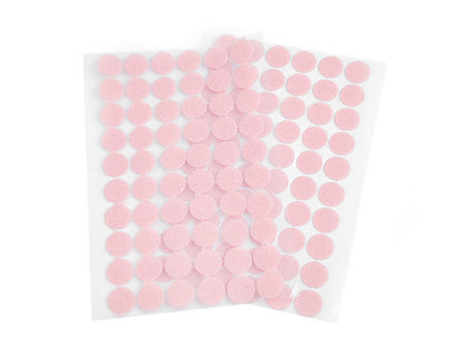 Cercle en Velcro auto-adhésifs, Ø 15 mm - 1carte