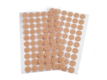 Cercle en Velcro auto-adhésifs, Ø 15 mm - 1carte