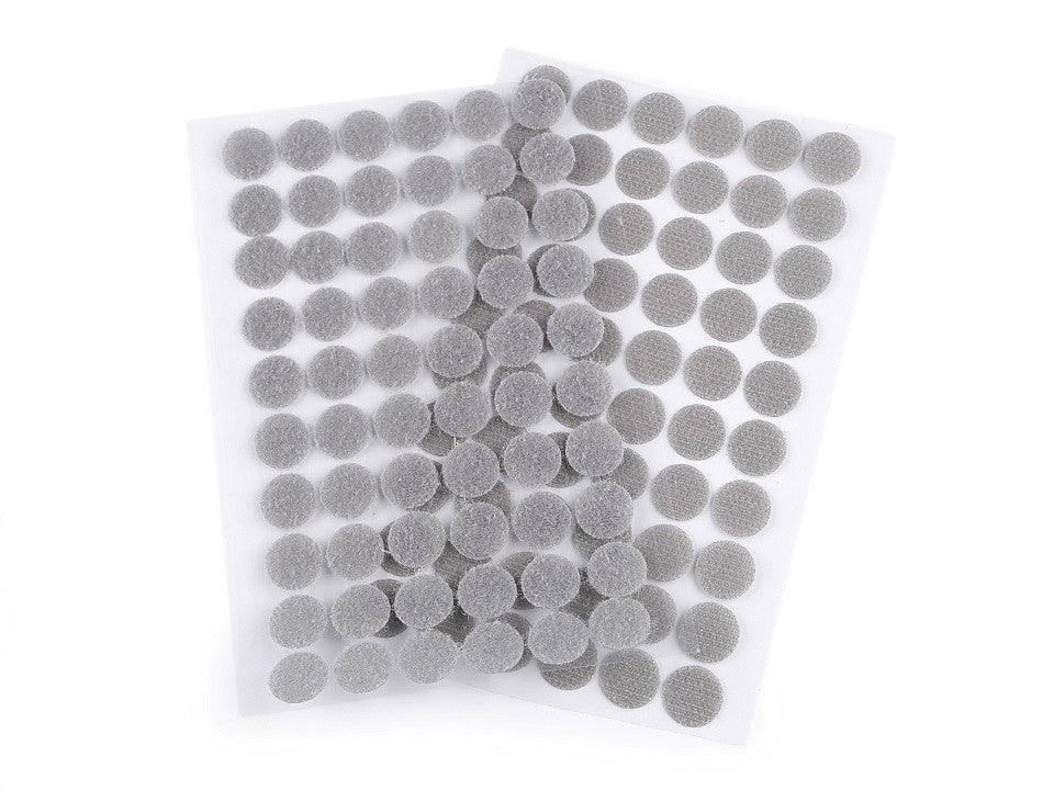 Cercle en Velcro auto-adhésifs, Ø 15 mm - 1carte