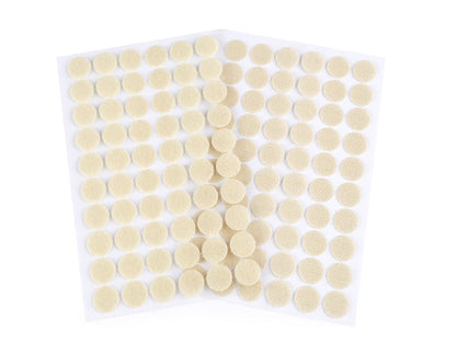 Cercle en Velcro auto-adhésifs, Ø 15 mm - 1carte