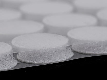Cercle en Velcro auto-adhésifs, Ø 15 mm - 1carte