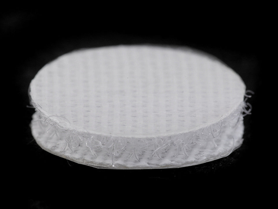 Cercle en Velcro auto-adhésifs, Ø 15 mm - 1carte