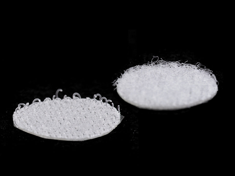 Cercle en Velcro auto-adhésifs, Ø 15 mm - 1carte