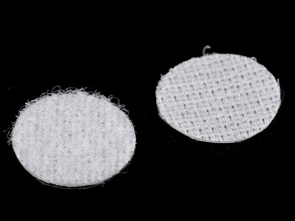 Cercle en Velcro auto-adhésifs, Ø 15 mm - 1carte