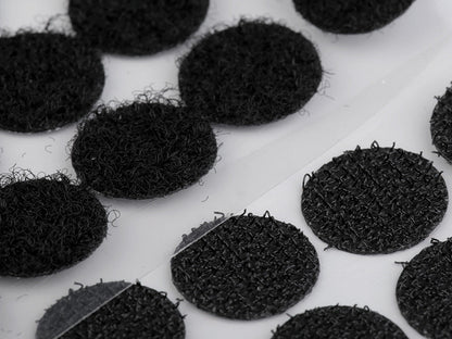 Cercle en Velcro auto-adhésifs, Ø 15 mm - 1carte