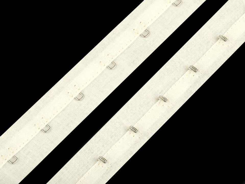 Ruban fermeture agrafe, largeur 25 mm