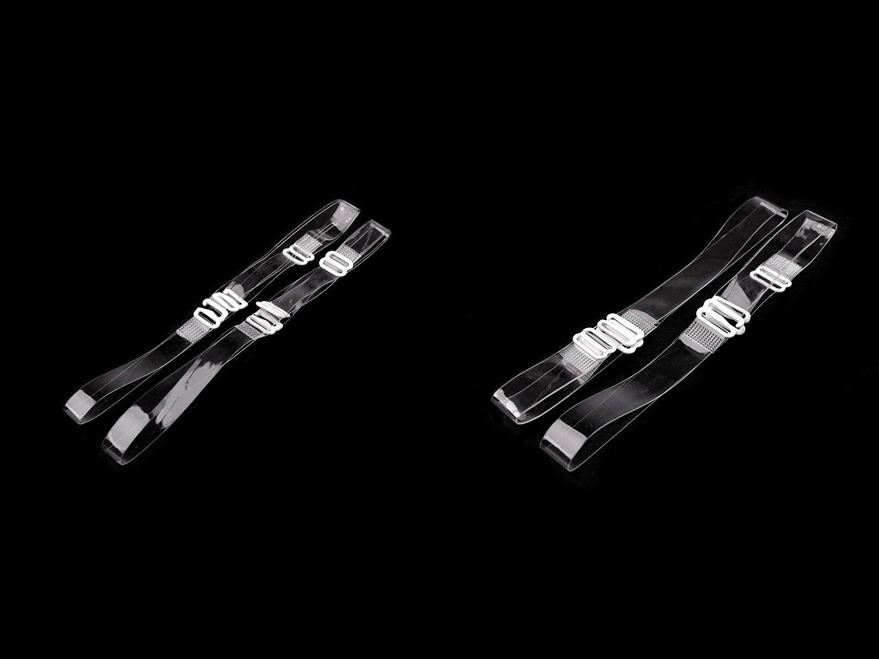 Bretelles de soutien-gorge transparentes, largeur 10 mm, 15 mm