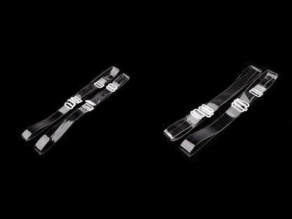 Bretelles de soutien-gorge transparentes, largeur 10 mm, 15 mm