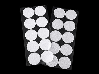 Cercles Velcro auto-adhésifs, Ø 35 mm - 1carte