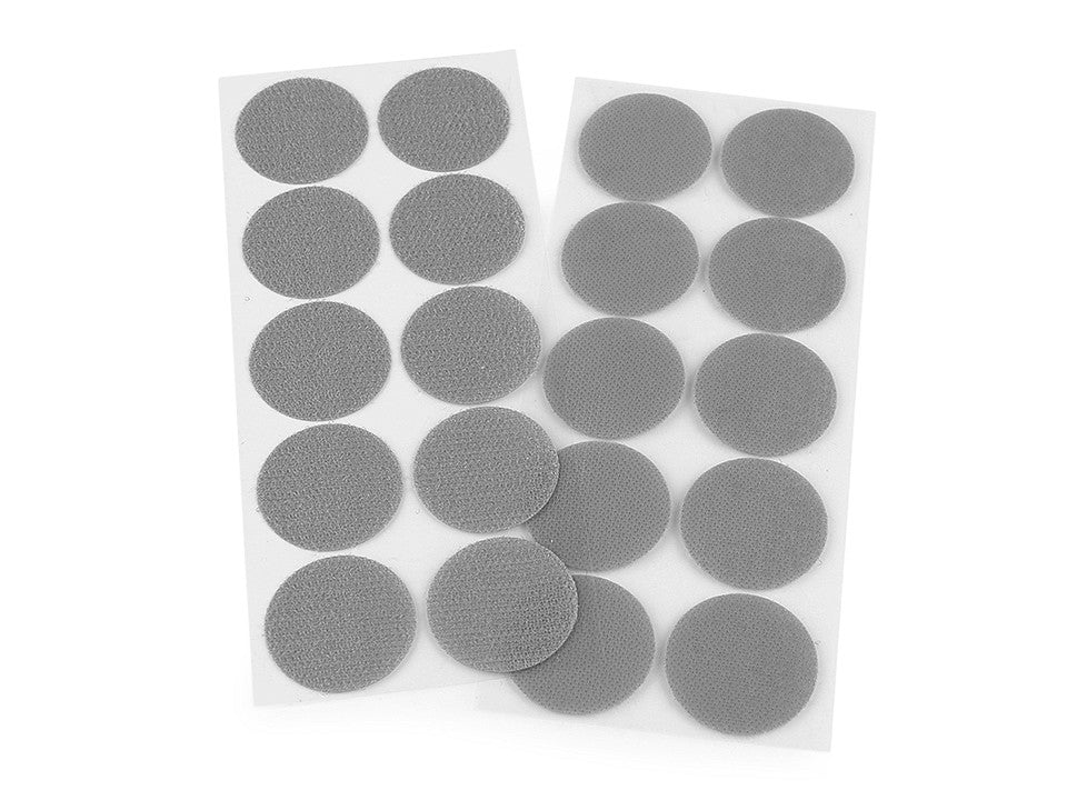Cercles Velcro auto-adhésifs, Ø 35 mm - 1carte