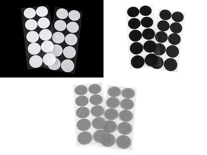 Cercles Velcro auto-adhésifs, Ø 35 mm - 1carte
