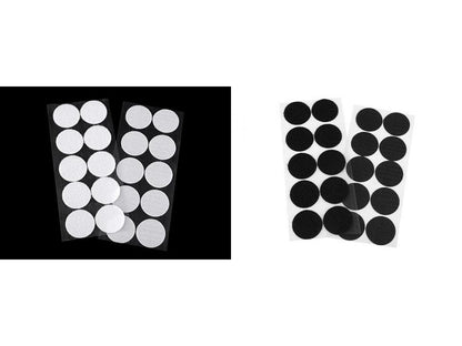Cercles Velcro auto-adhésifs, Ø 35 mm - 1carte
