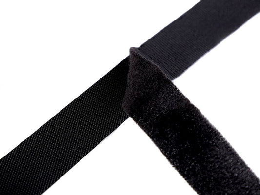 Bande Velcro, largeur 20 mm, profil bas, souple - 5m