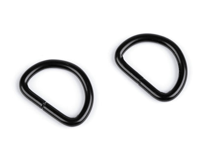 Anneau en D, largeur 20 mm - 10pc