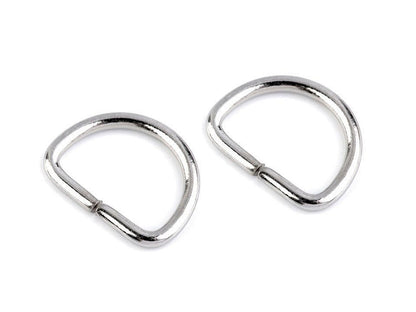 Anneau en D, largeur 20 mm - 10pc