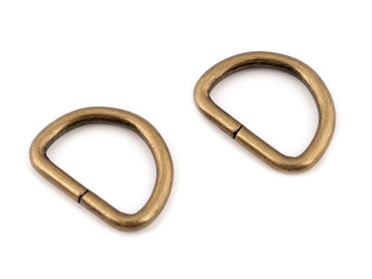 Anneau en D, largeur 20 mm - 10pc