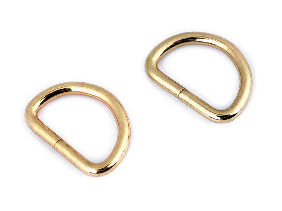 Anneau en D, largeur 20 mm - 10pc