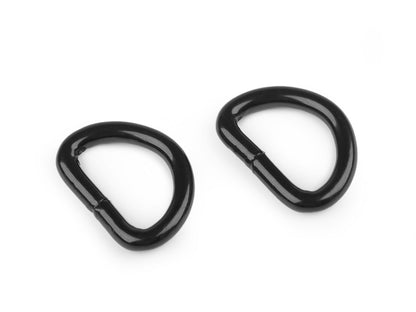 Anneau en D, largeur 15 mm - 10pc