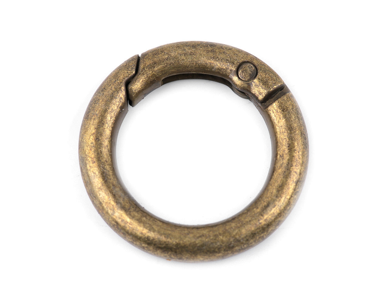 Mousqueton circulaire/Crochet porte-clés, Ø 18 mm - 1pc
