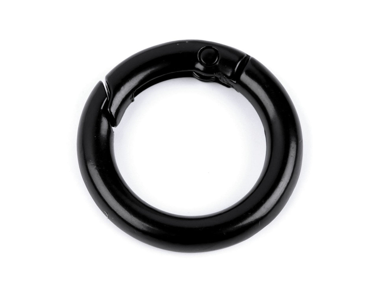 Mousqueton circulaire/Crochet porte-clés, Ø 18 mm - 1pc