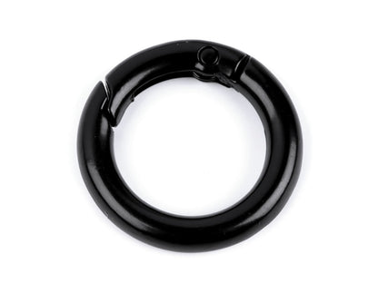Mousqueton circulaire/Crochet porte-clés, Ø 18 mm - 1pc
