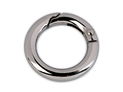 Mousqueton circulaire/Crochet porte-clés, Ø 18 mm - 1pc