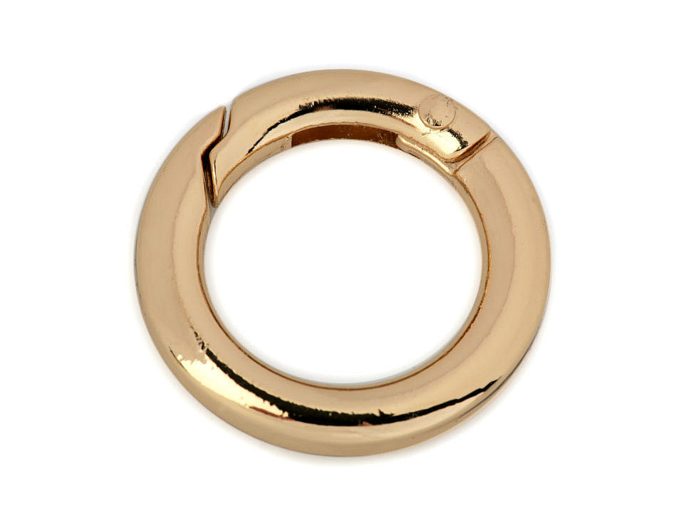 Mousqueton circulaire/Crochet porte-clés, Ø 18 mm - 1pc