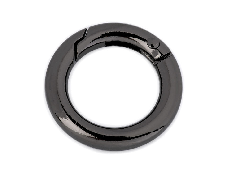 Mousqueton circulaire/Crochet porte-clés, Ø 18 mm - 1pc