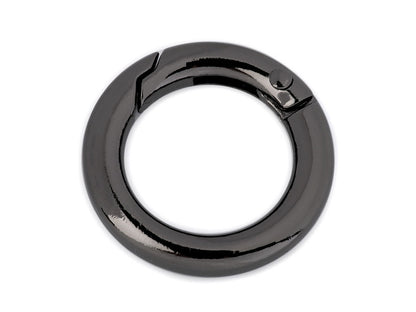 Mousqueton circulaire/Crochet porte-clés, Ø 18 mm - 1pc