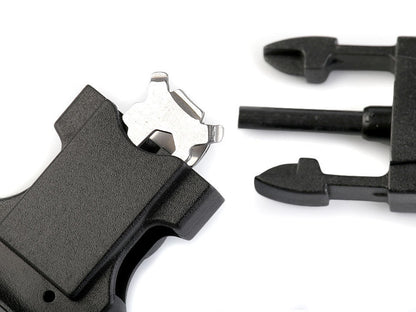 Boucle à déclenchement latéral avec sifflet et boussole, largeur 20 mm