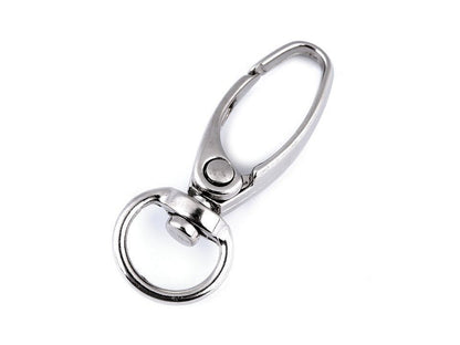 Mousqueton métallique pour sangle de 9 mm