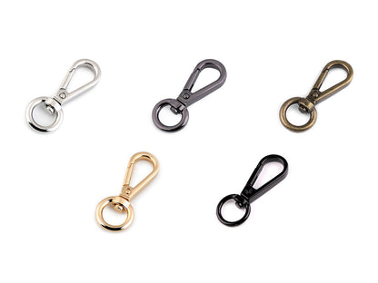 Mousqueton métallique pour sangle de 12 mm