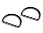 Anneau plat en D pour sangles, largeur 30 mm