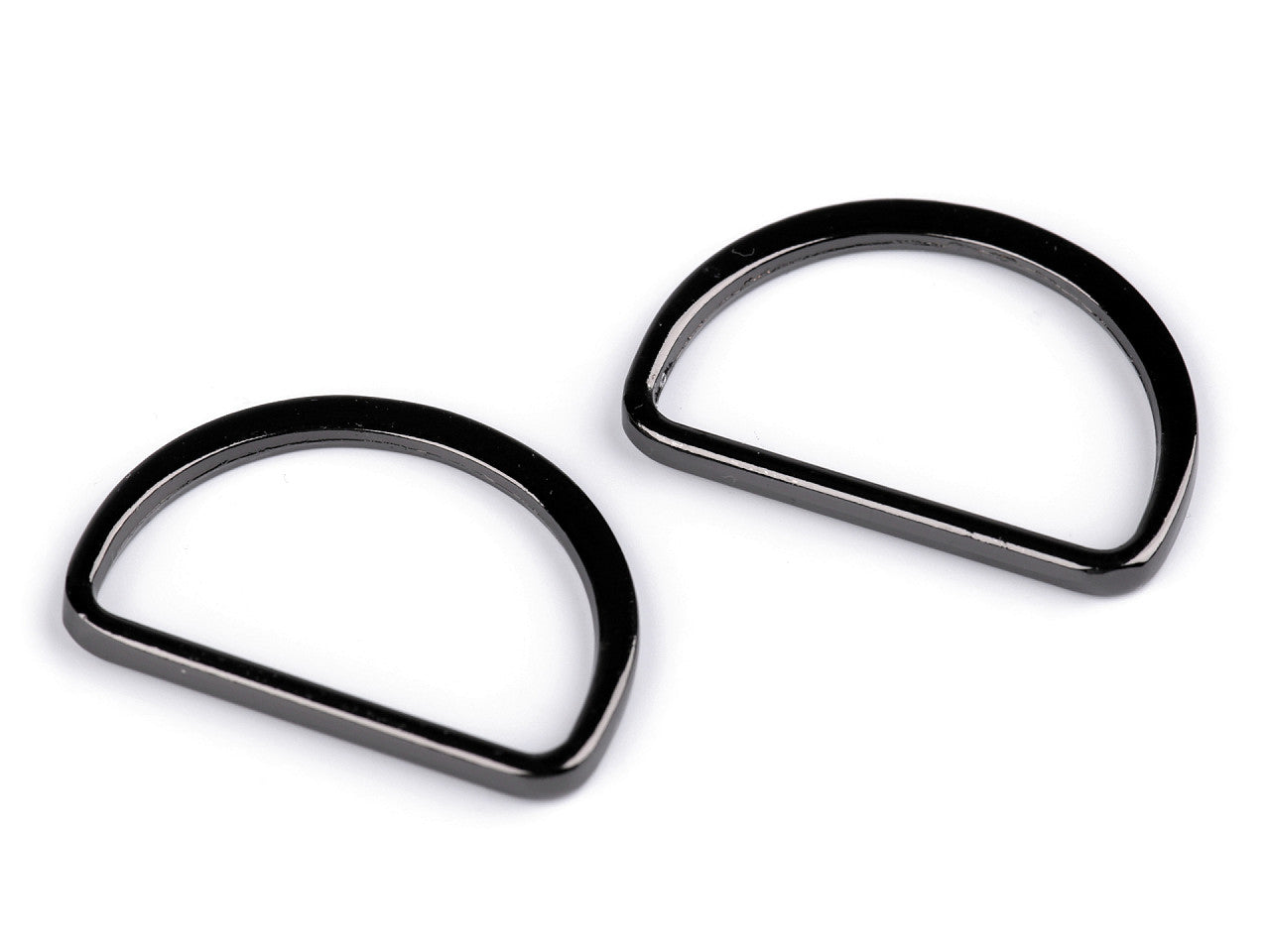 Anneau plat en D pour sangles, largeur 30 mm - 5pc
