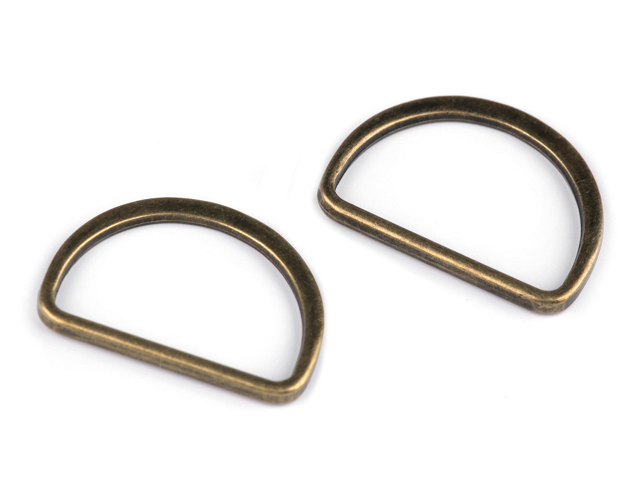 Anneau plat en D pour sangles, largeur 30 mm