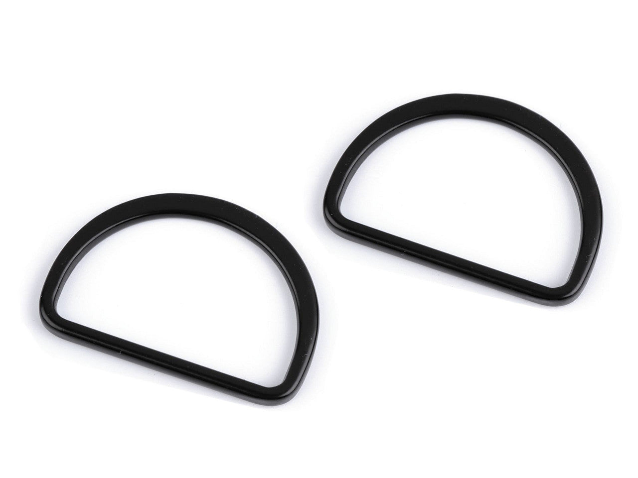 Anneau plat en D pour sangles, largeur 30 mm