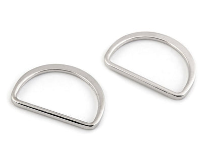 Anneau plat en D pour sangles, largeur 30 mm
