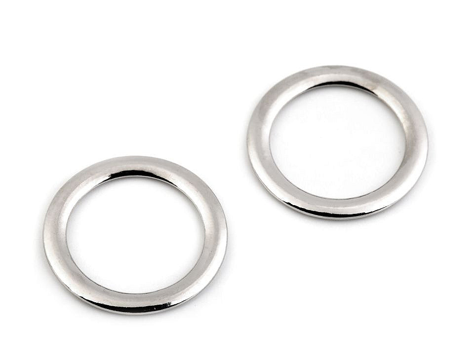 Anneau métallique plat, Ø 28 mm - 2pc