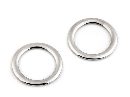 Anneau métallique plat, Ø 28 mm - 2pc