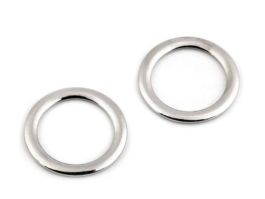 Anneau métallique plat, Ø 28 mm - 2pc