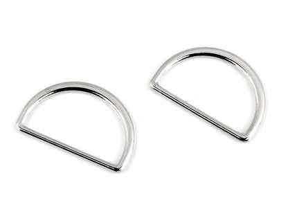 Anneau plat en D pour sangles, largeur 25 mm
