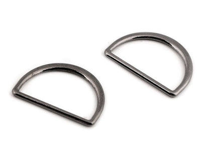 Anneau plat en D pour sangles, largeur 25 mm