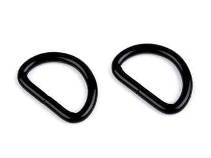 Anneau en D, largeur 25 mm - 10pc