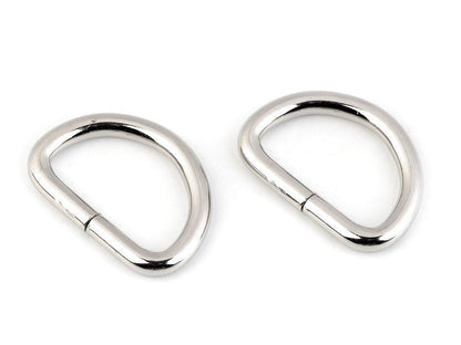 Anneau en D, largeur 25 mm - 10pc