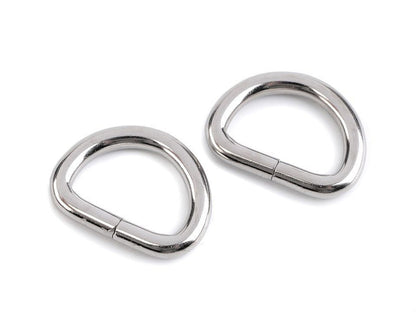 Anneau en D, largeur 20 mm - 10pc