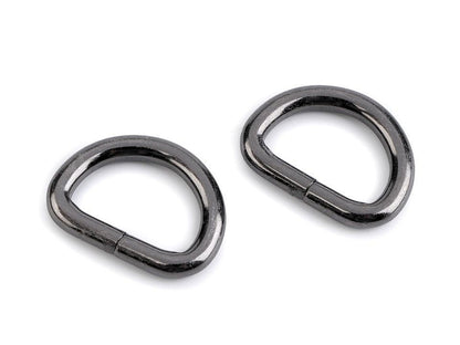 Anneau en D, largeur 20 mm - 10pc