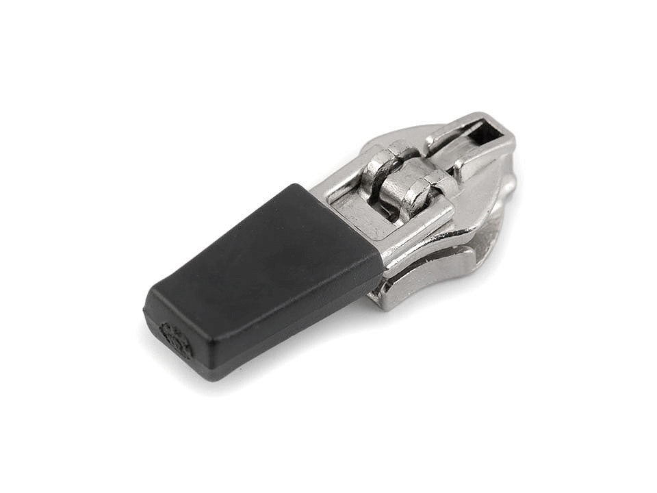 Glissière pour fermeture Éclair réfléchissante en nylon, n<sup>o</sup> 5, verrouillage automatique - 5pc