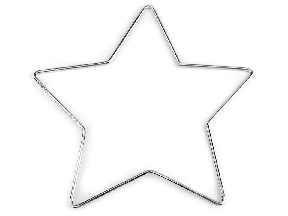 Étoile en métal pour attrape-rêves DIY, Ø 20 cm - 1pc