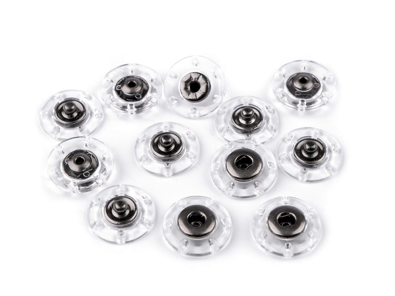 Bouton pression en plastique, Ø 18 ; 20 ; 25 mm - 6paire