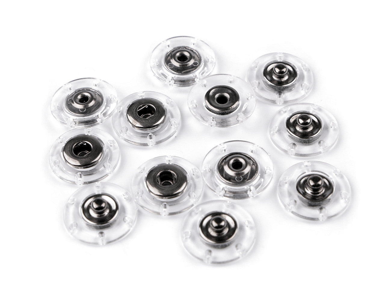 Bouton pression en plastique, Ø 18 ; 20 ; 25 mm - 6paire